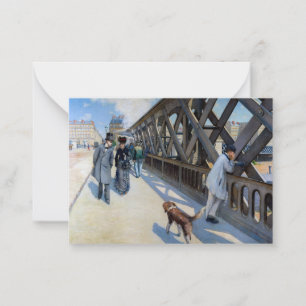 Gustave Caillebotte - Le Pont de l'Europe Card
