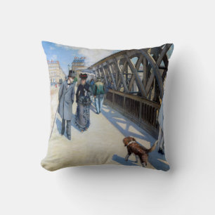 Gustave Caillebotte - Le Pont de l'Europe Cushion