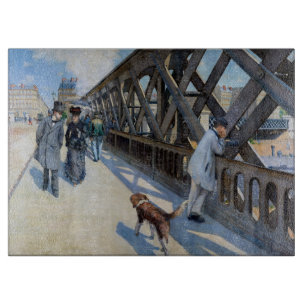 Gustave Caillebotte - Le Pont de l'Europe Cutting Board