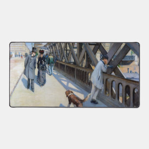 Gustave Caillebotte - Le Pont de l'Europe Desk Mat