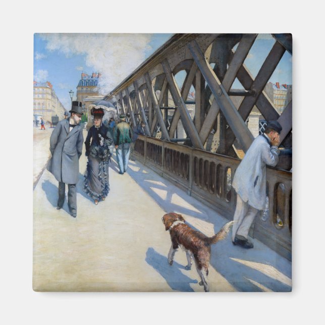 Gustave Caillebotte - Le Pont de l'Europe Magnet (Front)