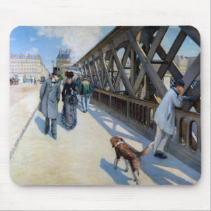 Gustave Caillebotte - Le Pont de l'Europe Mouse Mat