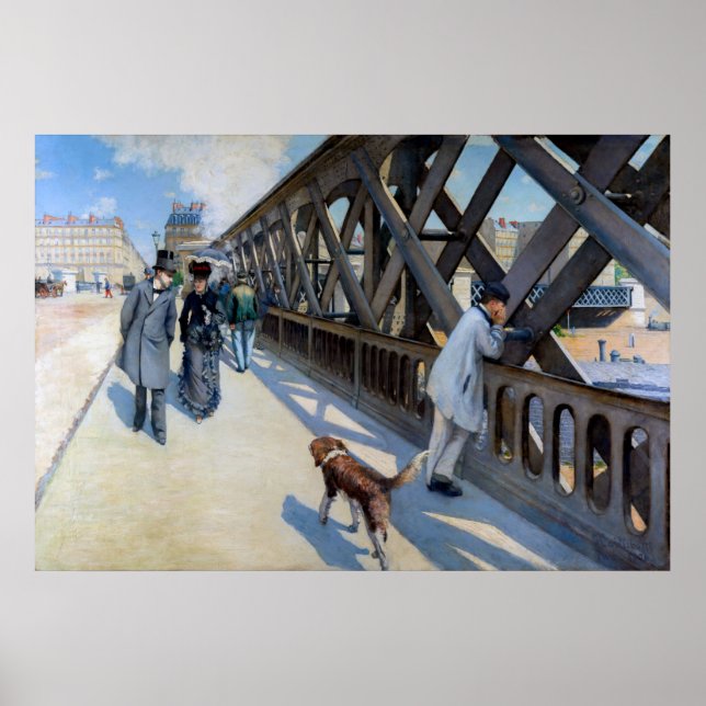Gustave Caillebotte - Le Pont de l'Europe Poster (Front)
