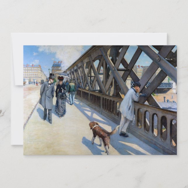 Gustave Caillebotte - Le Pont de l'Europe Thank You Card (Front)