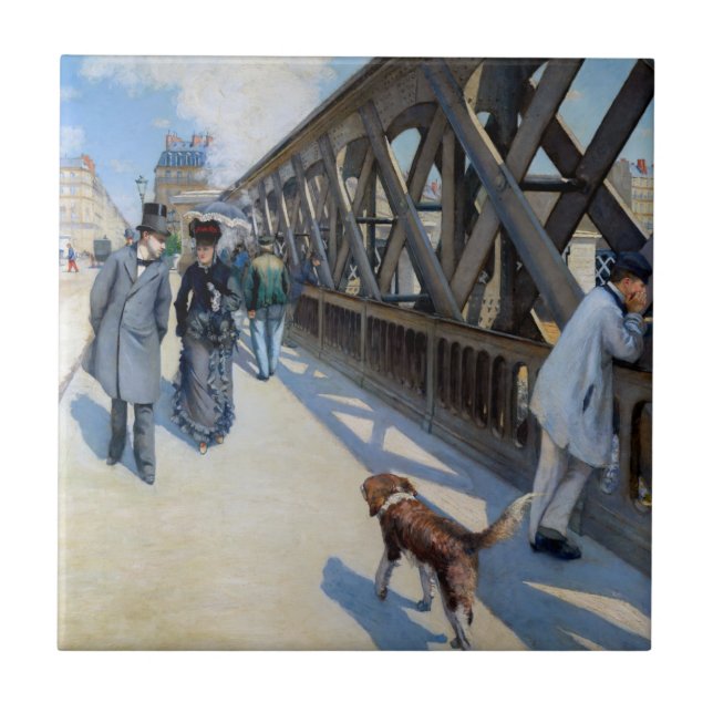 Gustave Caillebotte - Le Pont de l'Europe Tile (Front)