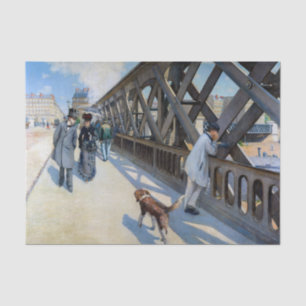 Gustave Caillebotte - Le Pont de l'Europe Tissue Paper