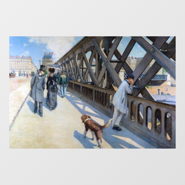 Gustave Caillebotte - Le Pont de l'Europe Window Cling (Sheet)