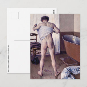 Gustave Caillebotte - Man at his Bath Postcard