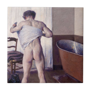 Gustave Caillebotte - Man at his Bath Tile