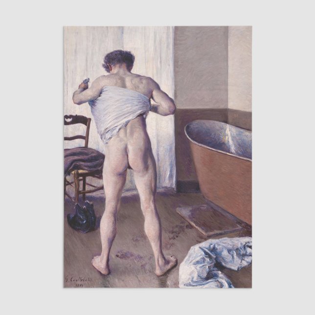 Gustave Caillebotte - Man at his Bath Tissue Paper (Creator Uploaded)