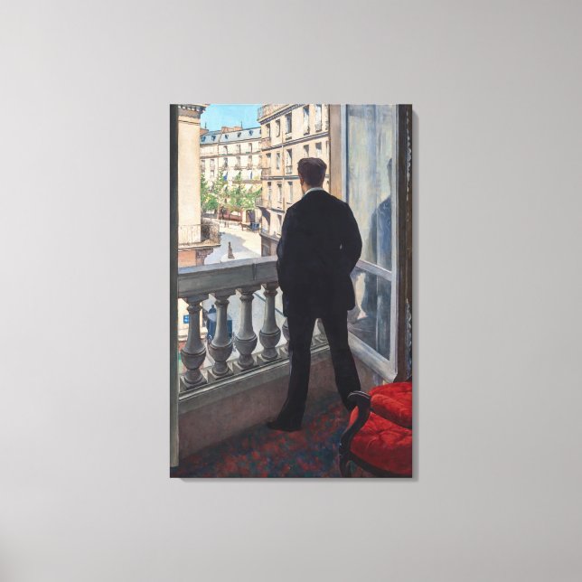 Gustave Caillebotte - Man at the Window Canvas Print (Front)