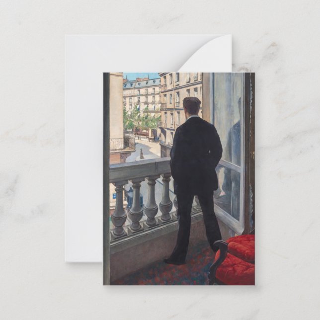 Gustave Caillebotte - Man at the Window Card (Front)
