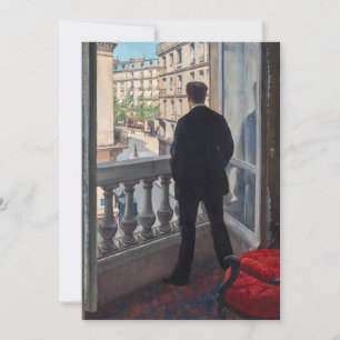 Gustave Caillebotte - Man at the Window Invitation