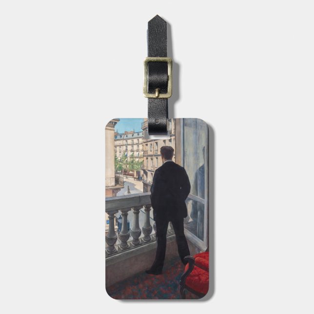 Gustave Caillebotte - Man at the Window Luggage Tag (Front Vertical)