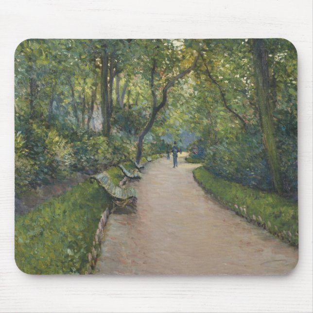 Gustave Caillebotte - Monceau Park Mouse Mat (Front)