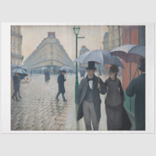 Gustave Caillebotte Paris  Rainy Day Decoupage Tissue Paper