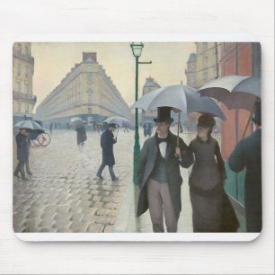 Gustave Caillebotte, “ Paris Street; Rainy Day ” マ Mouse Mat