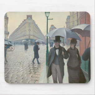 Gustave Caillebotte, “ Paris Street; Rainy Day ” マ Mouse Mat
