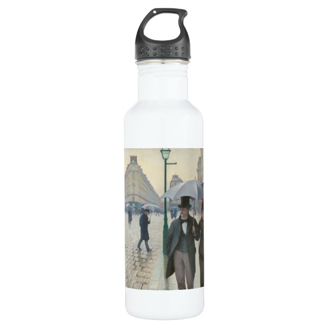 Gustave Caillebotte - Paris Street; Rainy Day 710 Ml Water Bottle (Front)