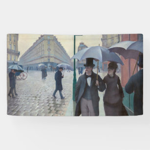 Gustave Caillebotte - Paris Street; Rainy Day Banner