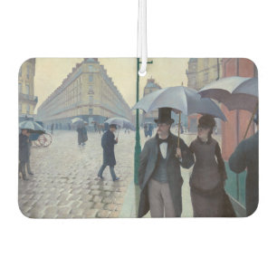 Gustave Caillebotte - Paris Street; Rainy Day Car Air Freshener