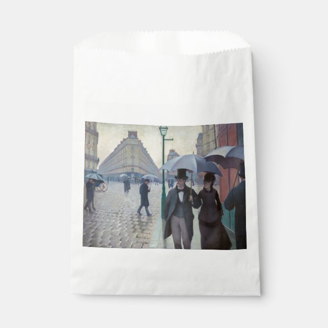 Gustave Caillebotte - Paris Street; Rainy Day Favour Bags (Front)