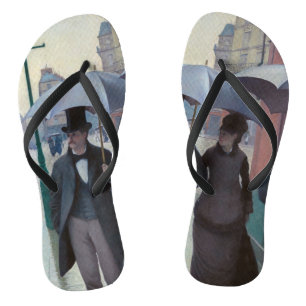 Gustave Caillebotte - Paris Street; Rainy Day Flip Flops