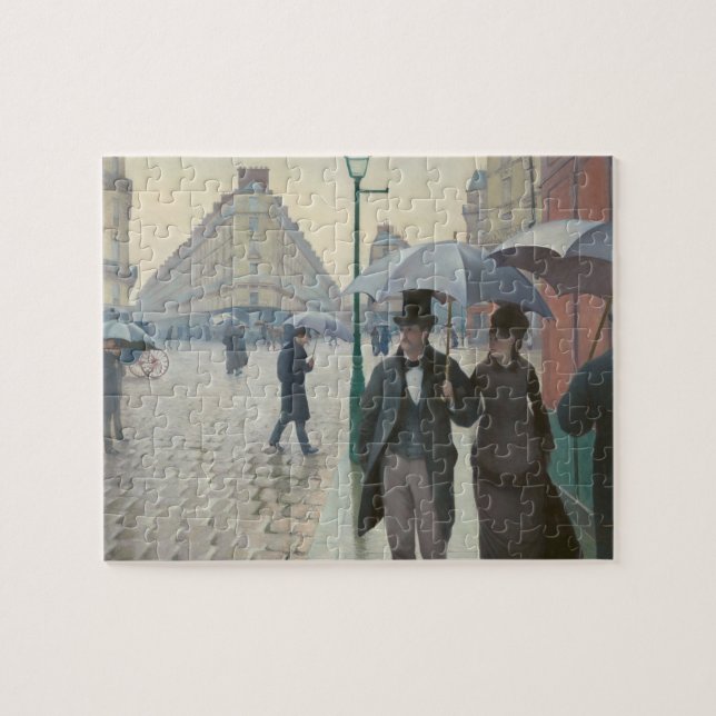 Gustave Caillebotte - Paris Street; Rainy Day Jigsaw Puzzle (Horizontal)