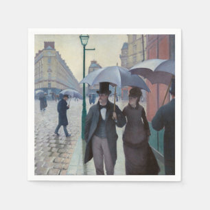 Gustave Caillebotte - Paris Street; Rainy Day Napkin