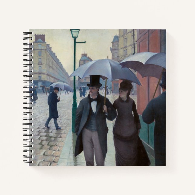 Gustave Caillebotte - Paris Street; Rainy Day Notebook (Front)