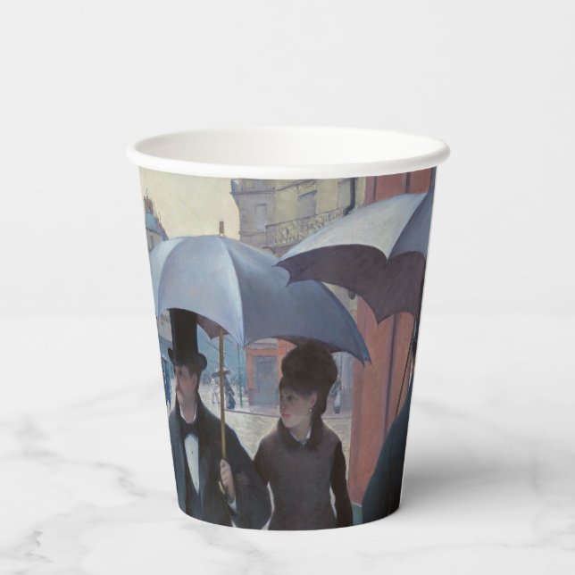 Gustave Caillebotte - Paris Street; Rainy Day Paper Cups (Back)