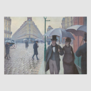 Gustave Caillebotte - Paris Street; Rainy Day Tissue Paper