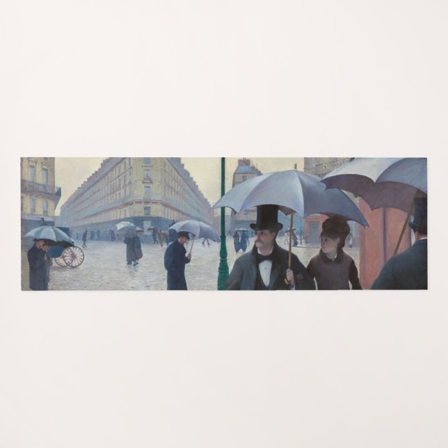 Gustave Caillebotte - Paris Street; Rainy Day Yoga Mat (Back (Horizontal))