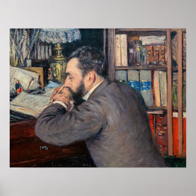 Gustave Caillebotte - Portrait of Henri Cordier Poster (Front)