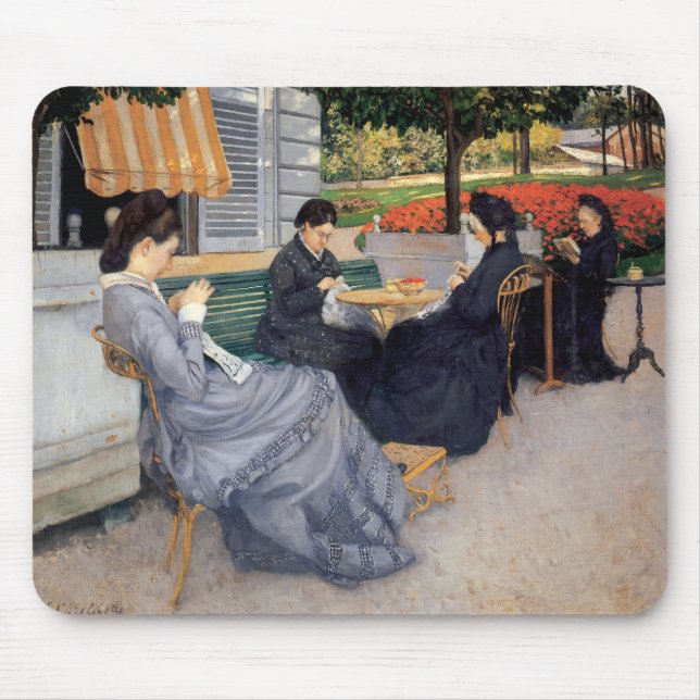 Gustave Caillebotte - Portraits in the Countryside Mouse Mat (Front)