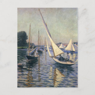 Gustave Caillebotte- Regatta at Argenteuil Postcard