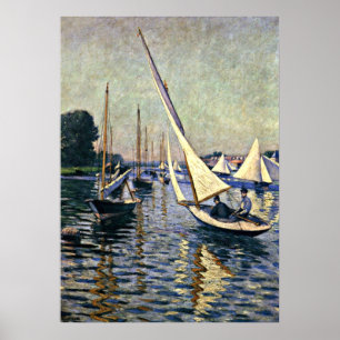 Gustave Caillebotte: Regatta at Argenteuil Poster