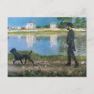 Gustave Caillebotte - Richard Gallo and His Dog Postcard