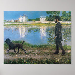 Gustave Caillebotte - Richard Gallo and His Dog Poster