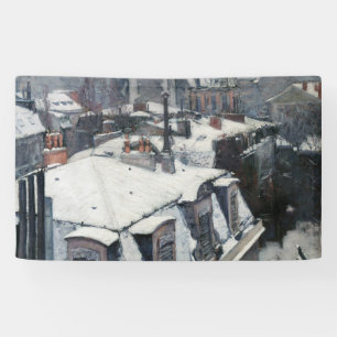 Gustave Caillebotte - Rooftops in the Snow Banner