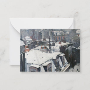 Gustave Caillebotte - Rooftops in the Snow Card