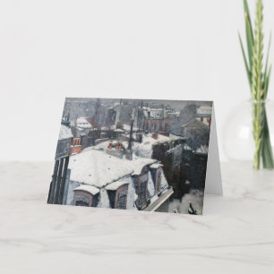 Gustave Caillebotte - Rooftops in the Snow Card