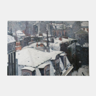 Gustave Caillebotte - Rooftops in the Snow Doormat