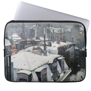 Gustave Caillebotte - Rooftops in the Snow Laptop Sleeve