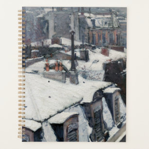 Gustave Caillebotte - Rooftops in the Snow Planner