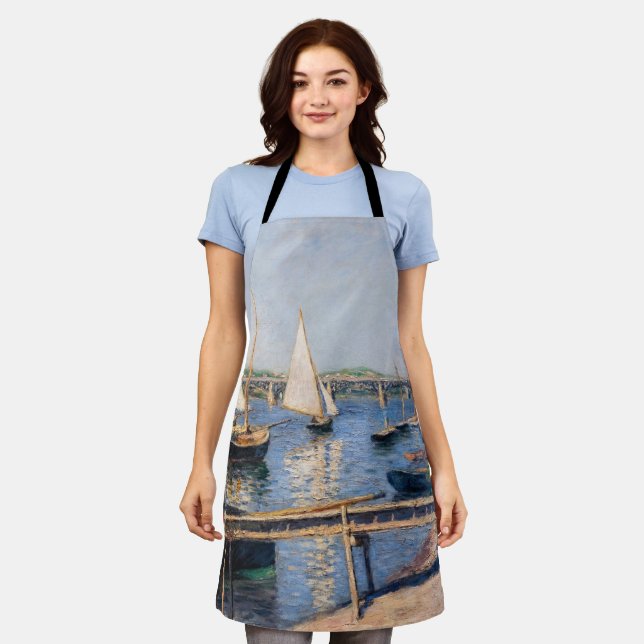 Gustave Caillebotte - Sailing Boats at Argenteuil Apron (Worn)