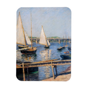 Gustave Caillebotte - Sailing Boats at Argenteuil Magnet