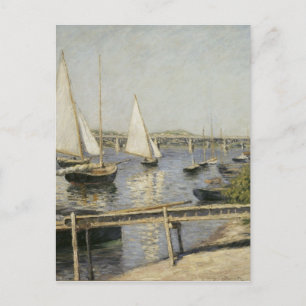 Gustave Caillebotte - Sailing Boats at Argenteuil Postcard