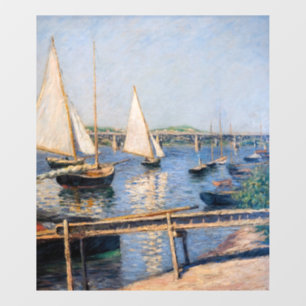 Gustave Caillebotte - Sailing Boats at Argenteuil Window Cling