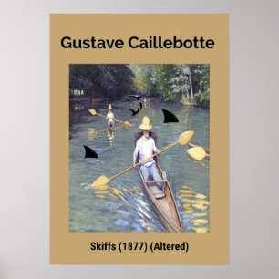 Gustave Caillebotte: Skiffs (1877) (Altered) Poster